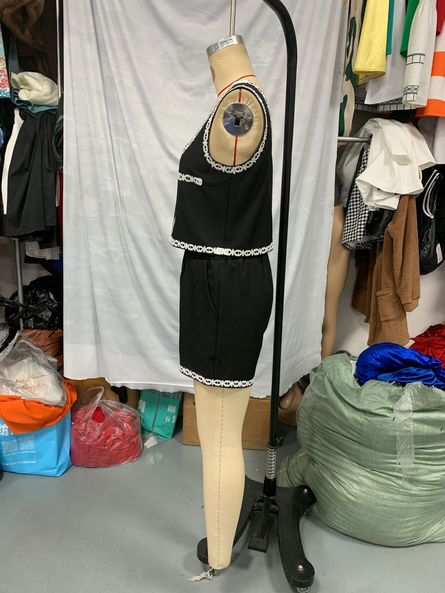 Lace Trim Vest & Shorts Summer Set 7