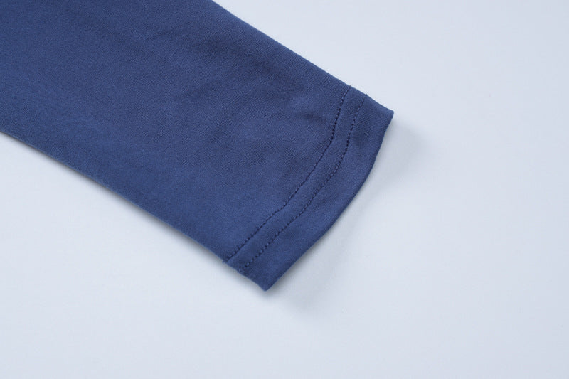 Women's Spring Long Sleeve Cape Top Lace-Up Sexy Straps Slit Bodycon Dress Two Piece Set 17