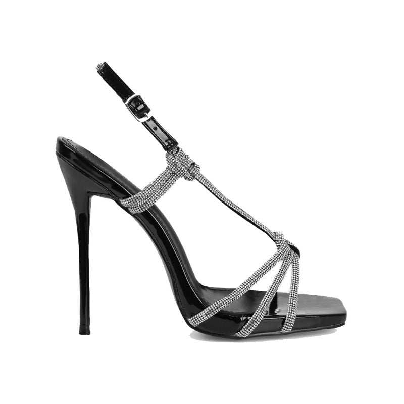 Spring Summer luxury sexy winding high-heeled sandals women's sandals and slippers heels 8