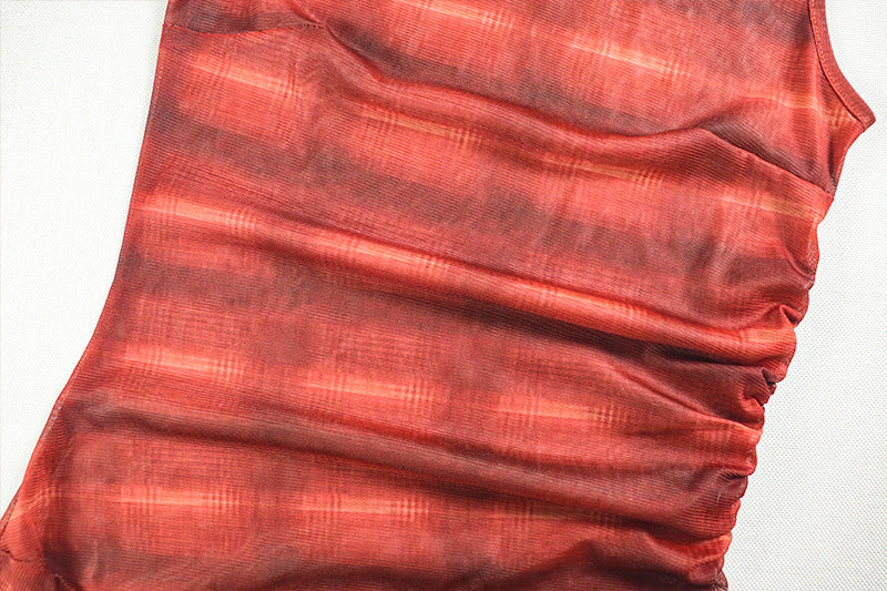 Fashion Women's Plaid Print Dress 12