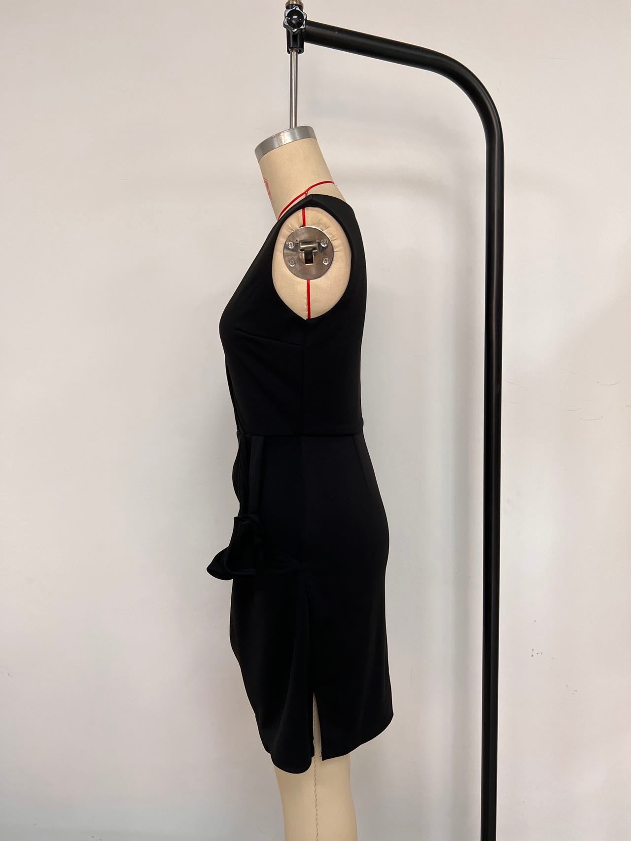 Spring Summer Fashion Sexy Sleeveless Low Back High Slit Dress 13