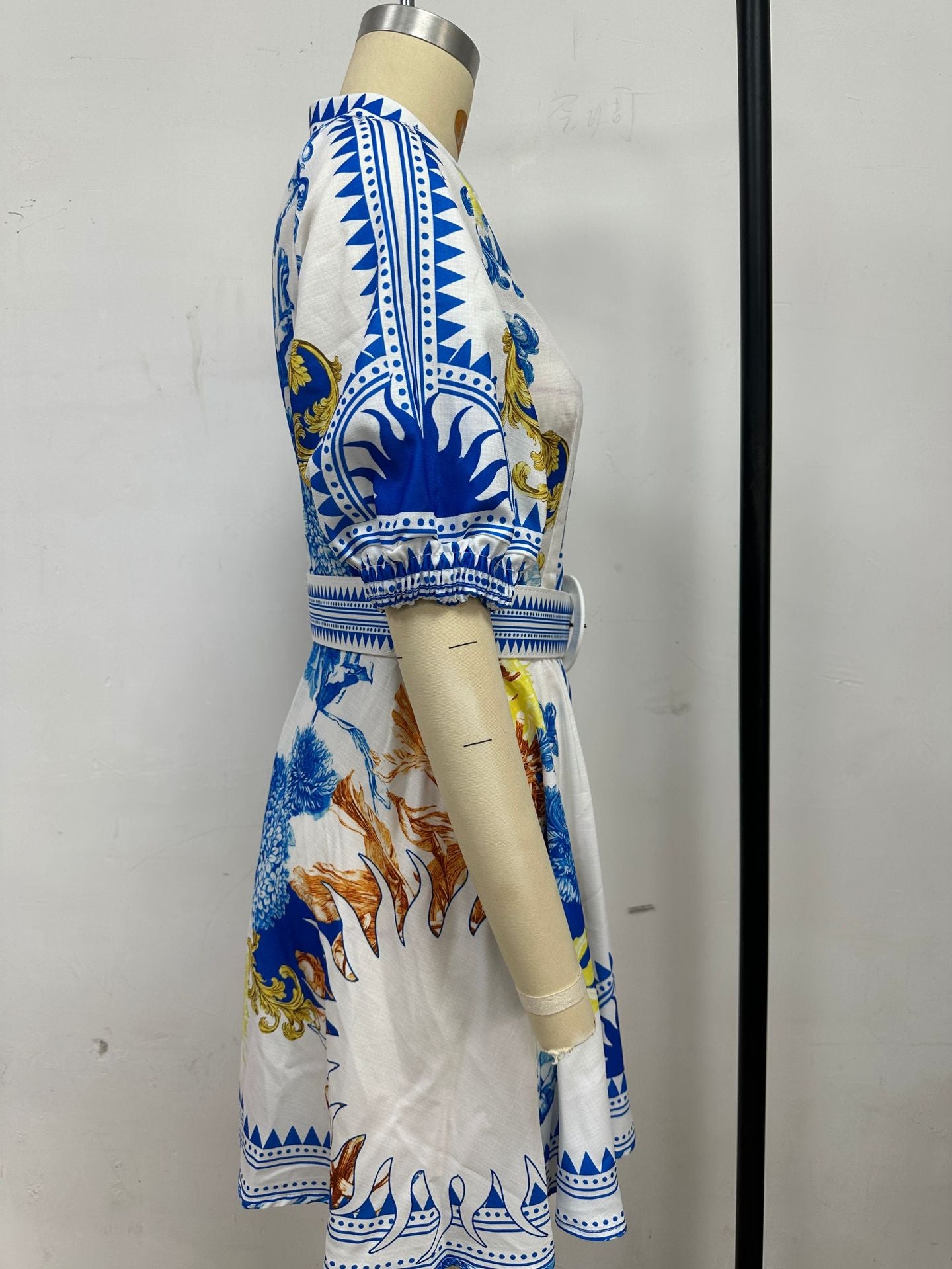 Women Summer Casual Print Turndown Collar Jacket 7