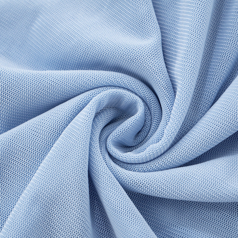 Women's Fashion Mesh Cross Cut-Out Long-Sleeve Fuzzy Sleeve Slim Bodycon Short Dress 18