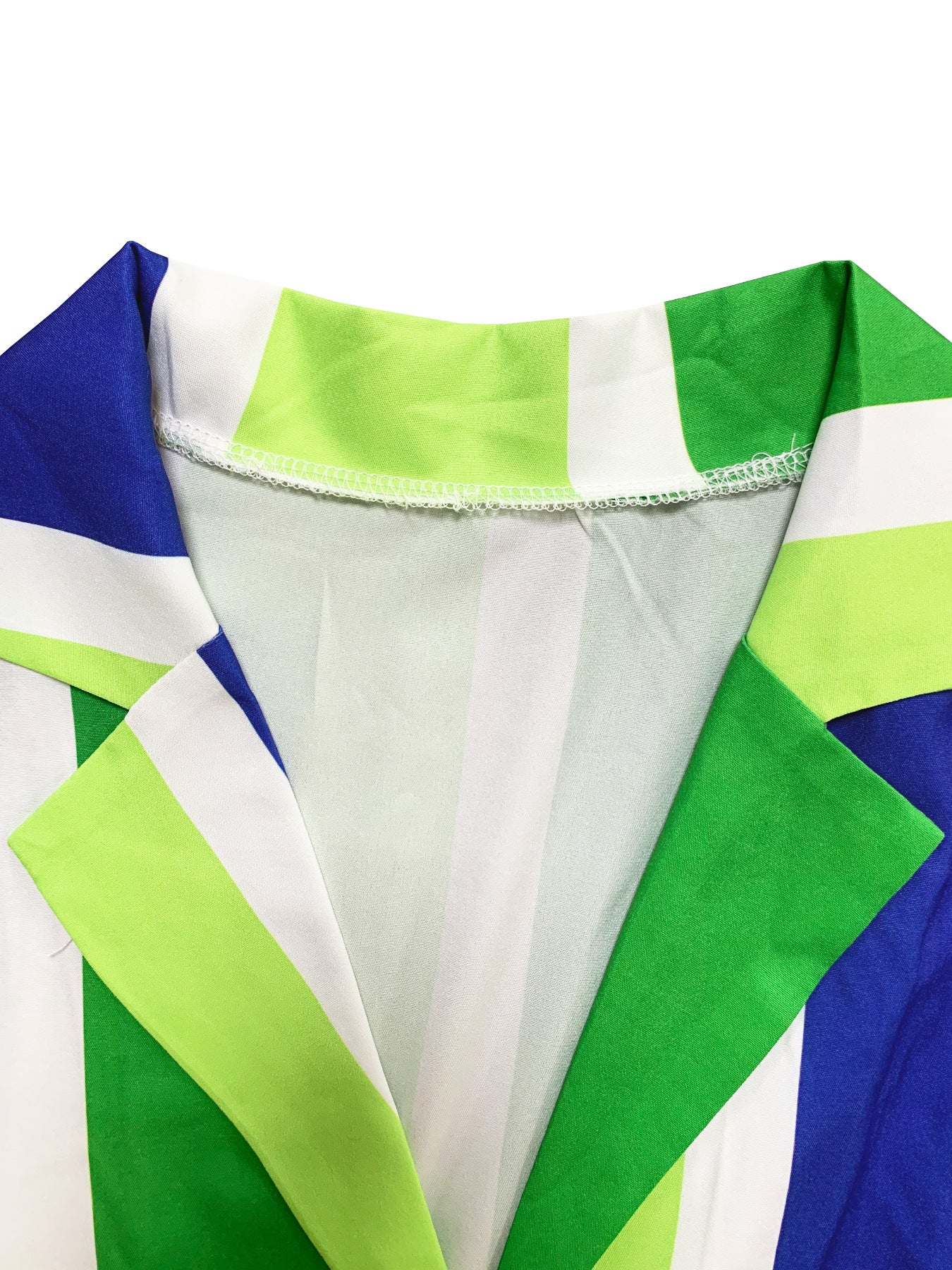 Women shirt summer casual Striped shorts shirt Holidays two-piece set 9