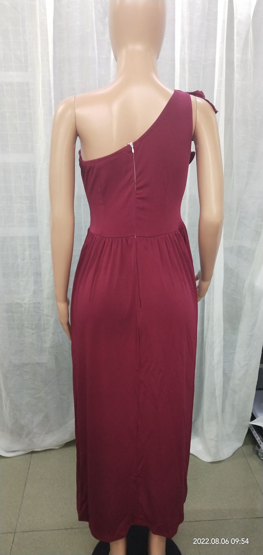 Women's Sleeveless Ruffle Hem Slit Dress 24