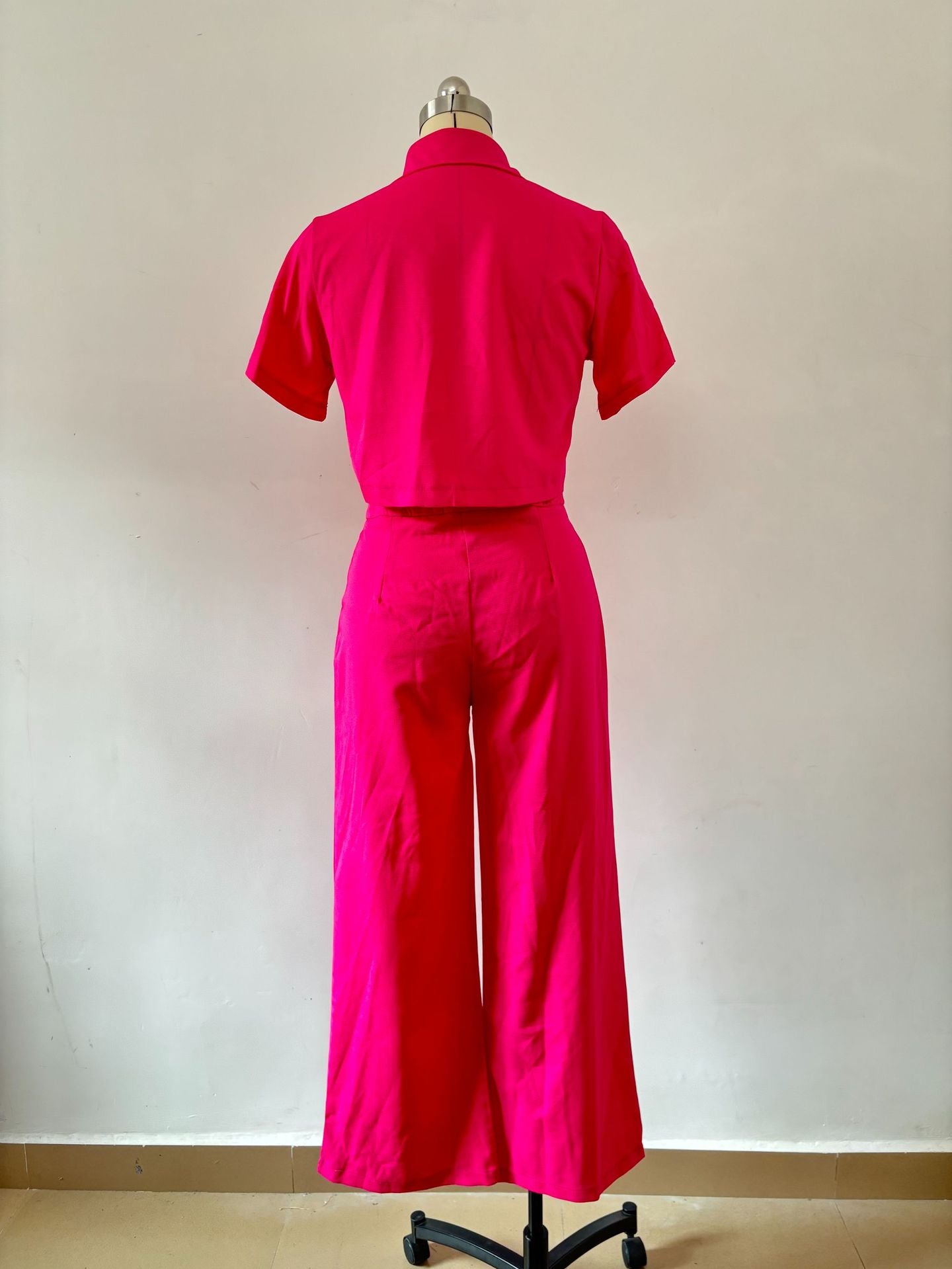 Women Summer Ladies Short Sleeve Chic Fashion Casual Women Two-Piece Pants Set 16