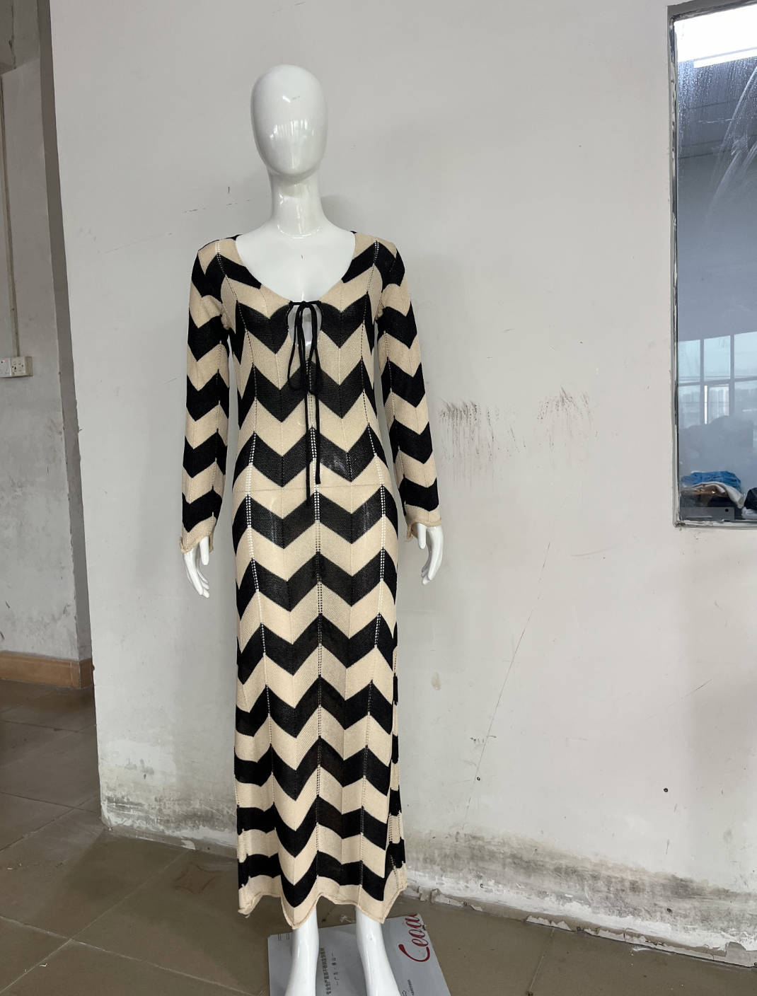 Women autumn double-sided lace hollow sexy beach dress 13