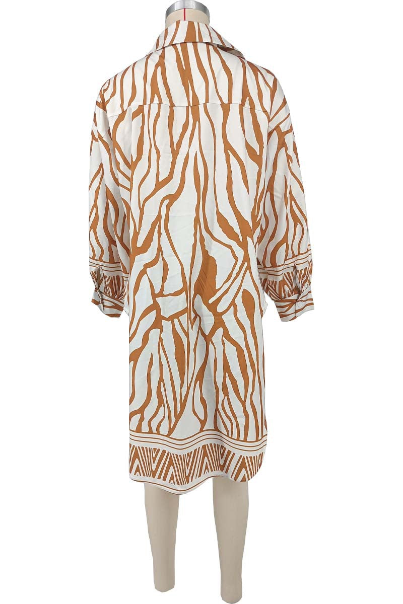 Plus Size Women long-sleeved slit Holidays Casual beach shirt 8