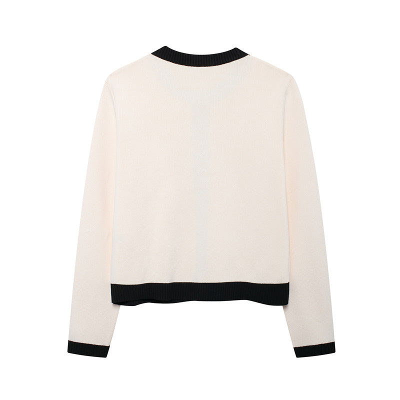 Women Autumn Gold-breasted Knitting Top 6