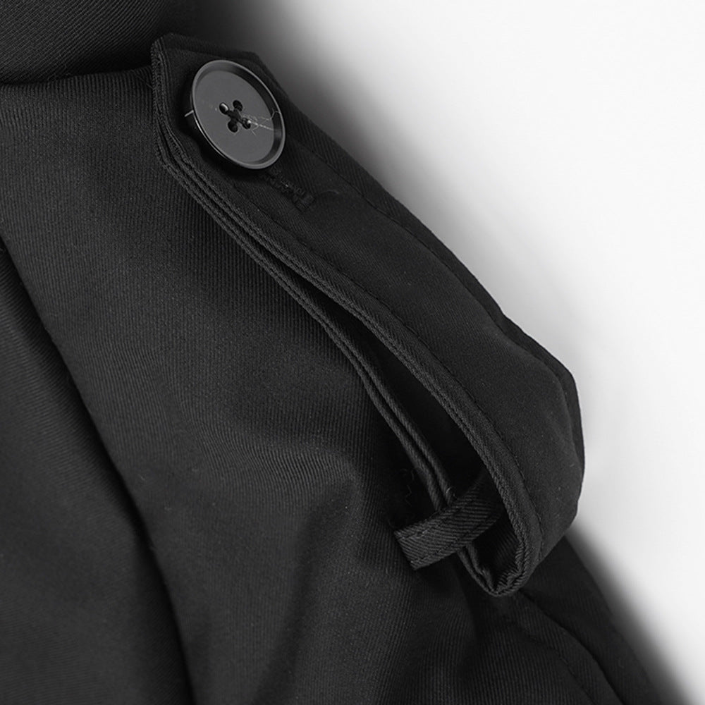 Winter Belt Slim Waist Patchwork Puffy Coat 16