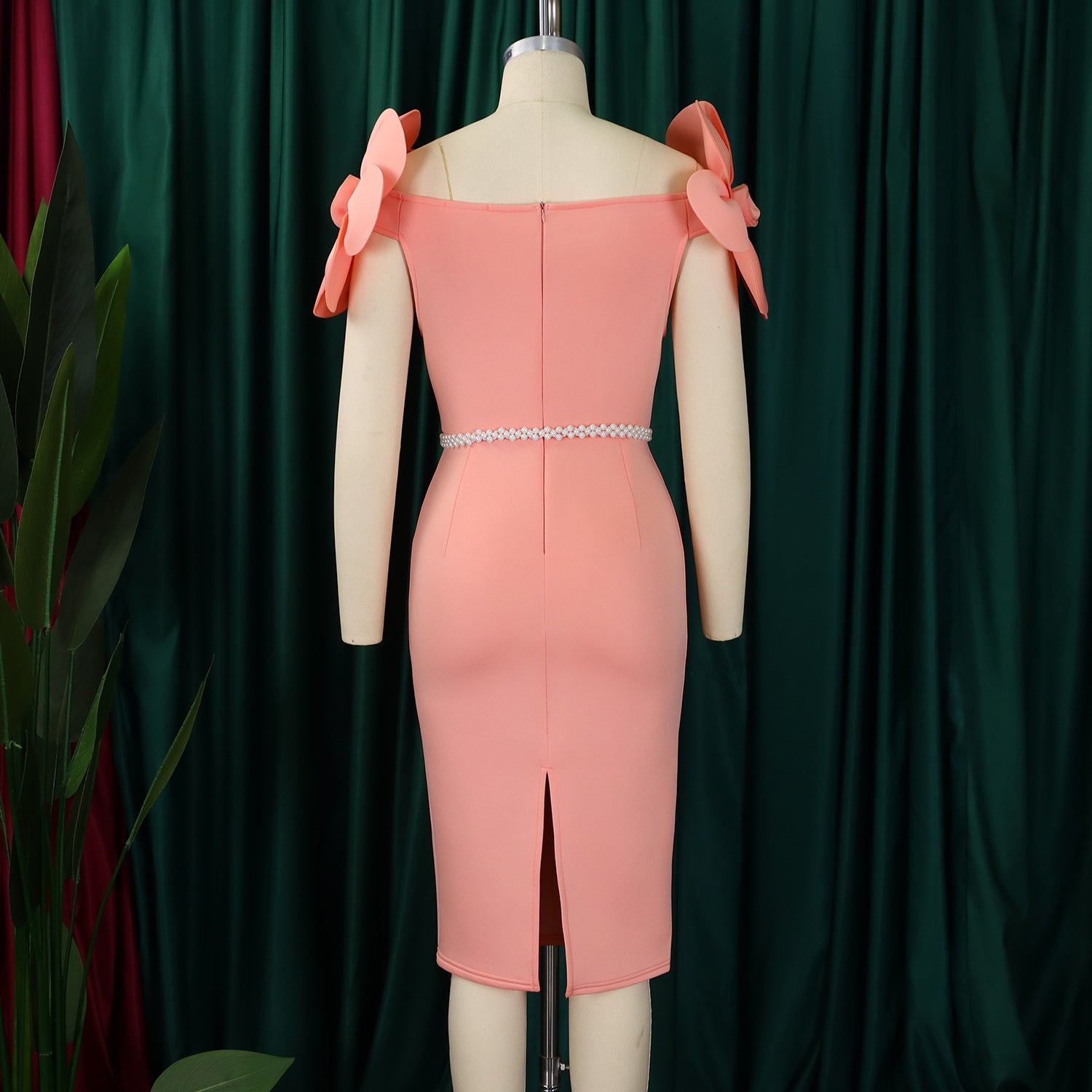 Floral Elegant Off Shoulder Formal Party Dress 12