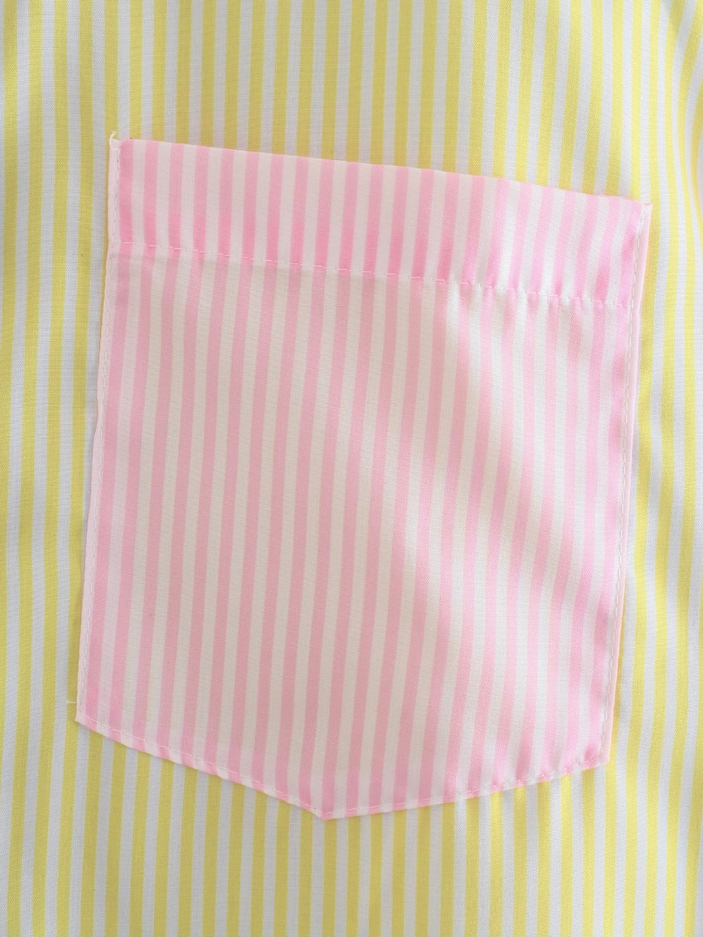 Summer Contrast Stripes Color Matching Loose Shirt 15