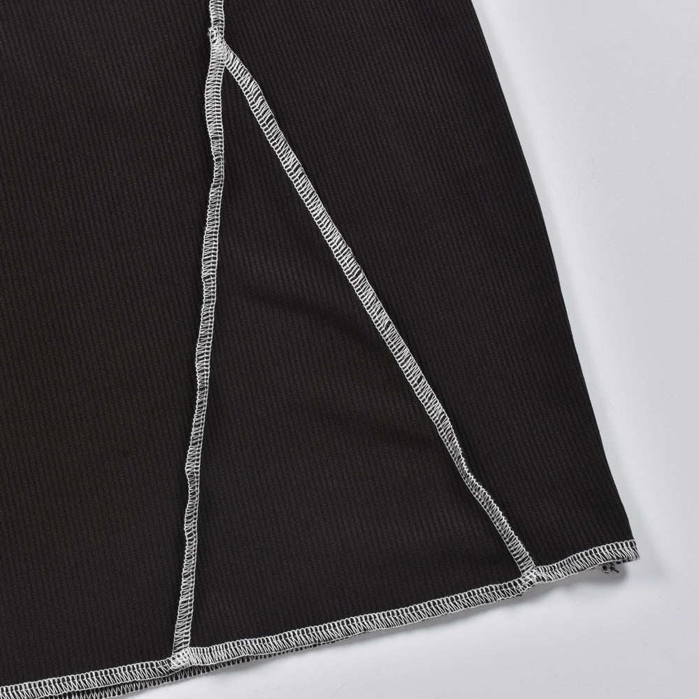 Women's Spring Summer Tie Low Back Sleeveless Halter Neck Bodycon Dress 13