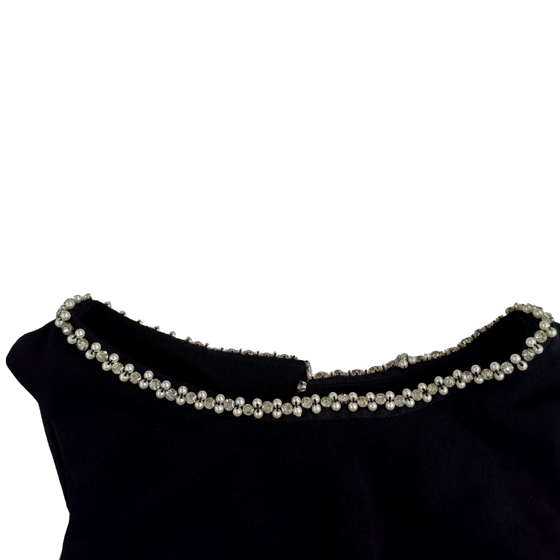 Fashion Sexy V-Neck Low Back Pearl Straps Evening Gown 8