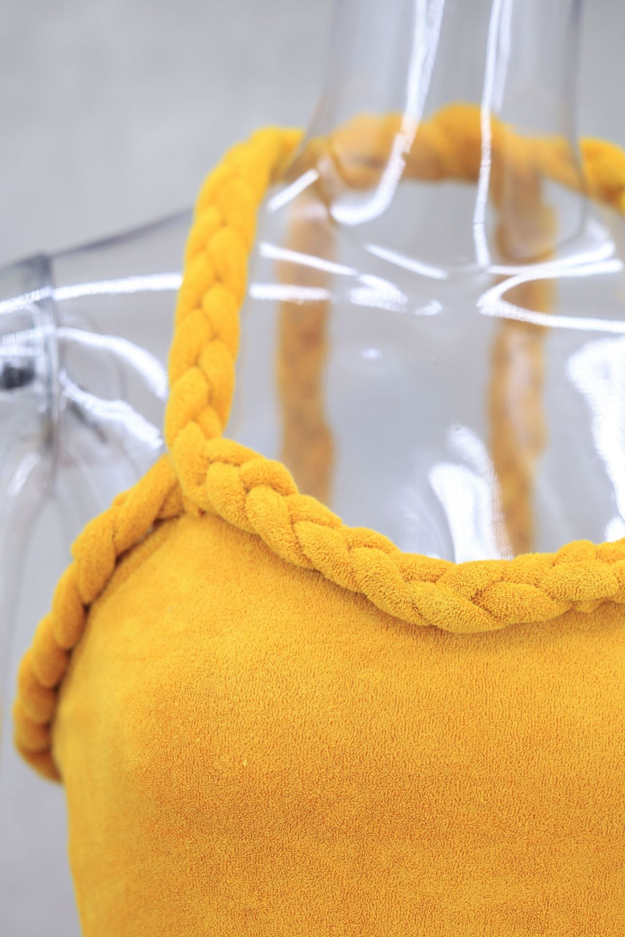 Autumn and Winter Braided Twist Rope Strap Tassel Short Dress 10