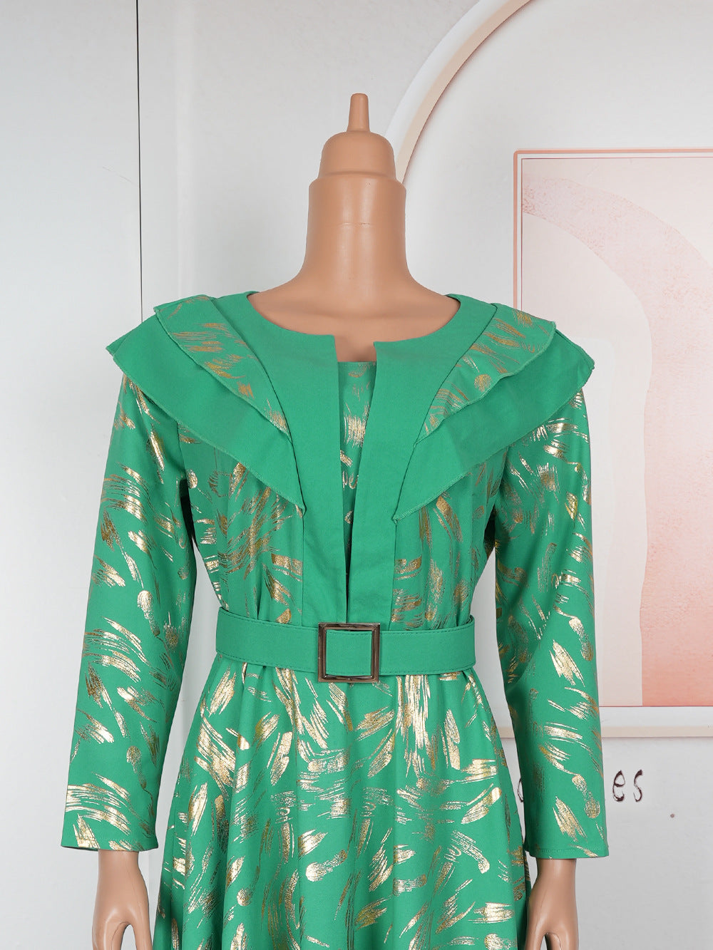 Plus-Size Women Round Neck Dress 15