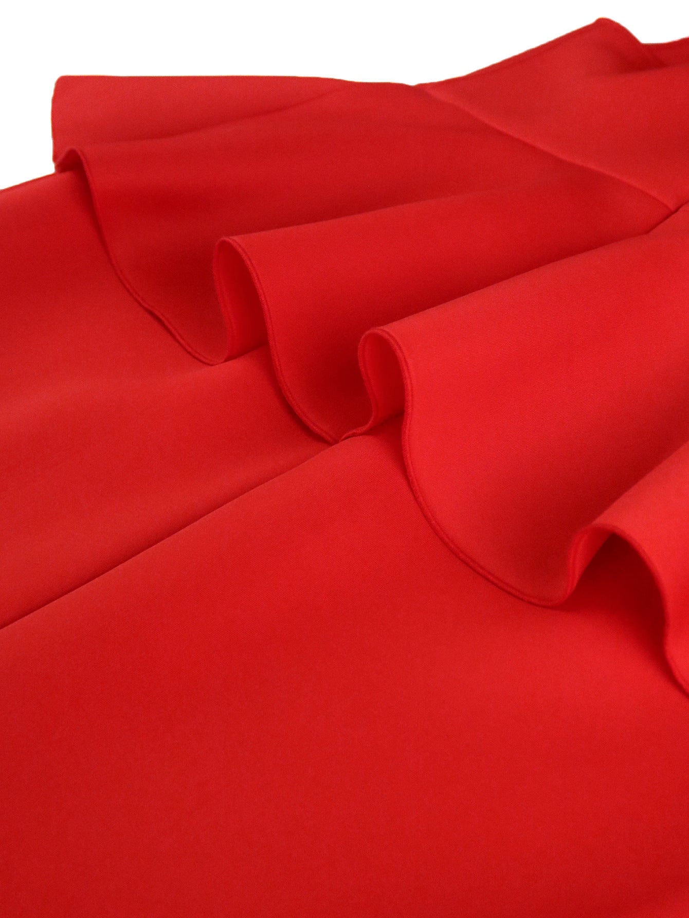 Spring Summer V-Neck Ruffle Fishtail Elegant Formal Party Dress 7