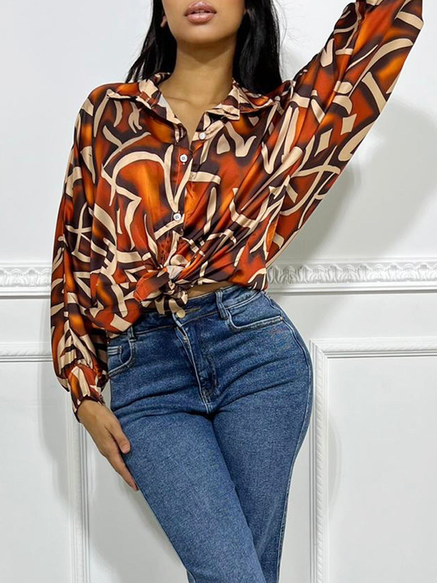 Loose Digital Printed Spring And Autumn Batman Long-Sleeved Comfortable Casual Shirt For Women 4