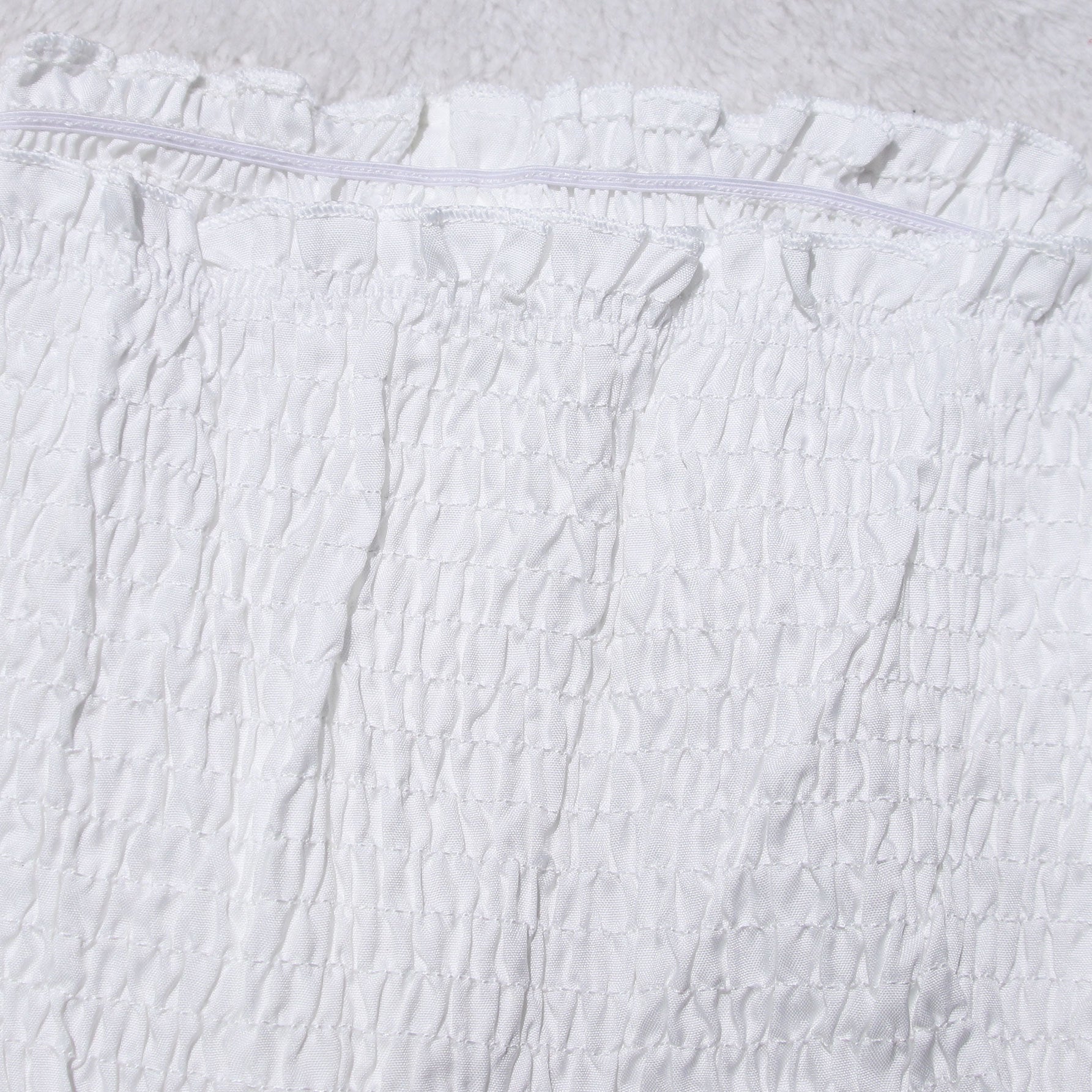 Elegant White Off-Shoulder Lace Patchwork Layered Ruffle Summer Dress 6