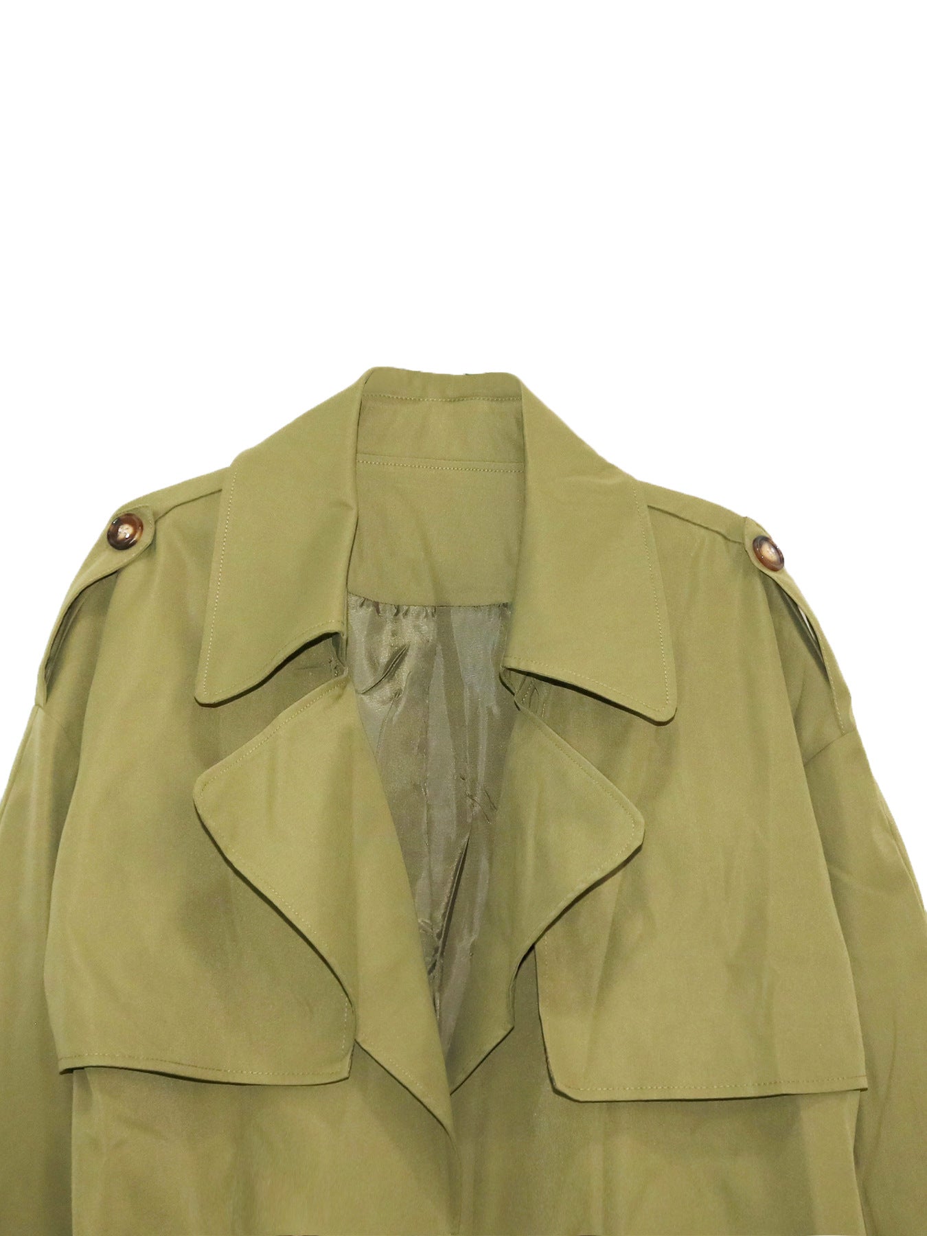 Women Oversized Trench Coat Maxi Turndown Collar Coat 11