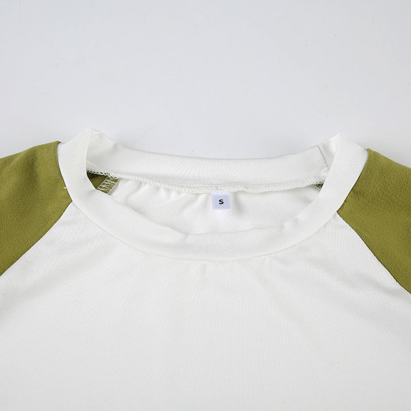 Women Crop short-sleeved T-shirt and shorts sports Casual two-piece suit 10