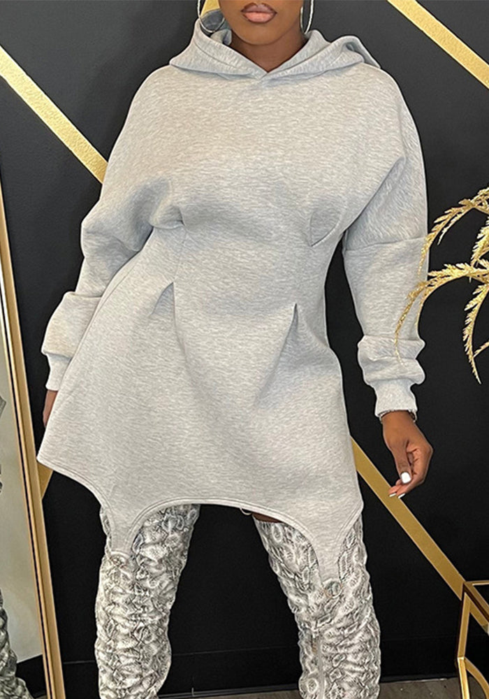 Women casual hooded dress