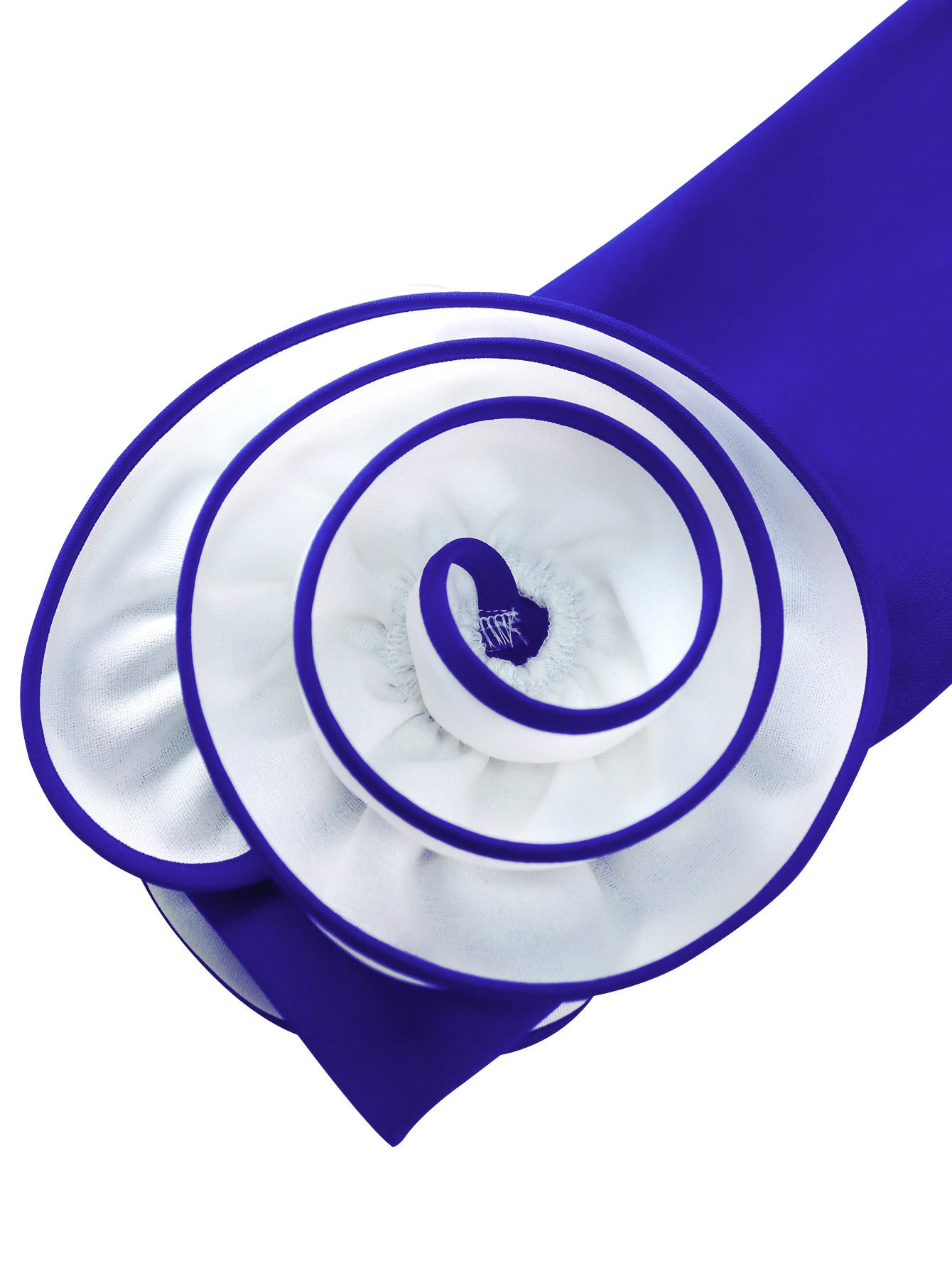 Contrast Color Turndown Collar Long Sleeve Flower Party Bodycon Dress 10