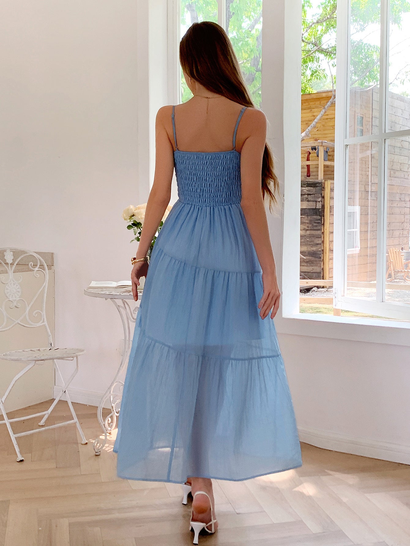 Spring/Summer Women's Holidays Casual Strappy Beach Dress 8