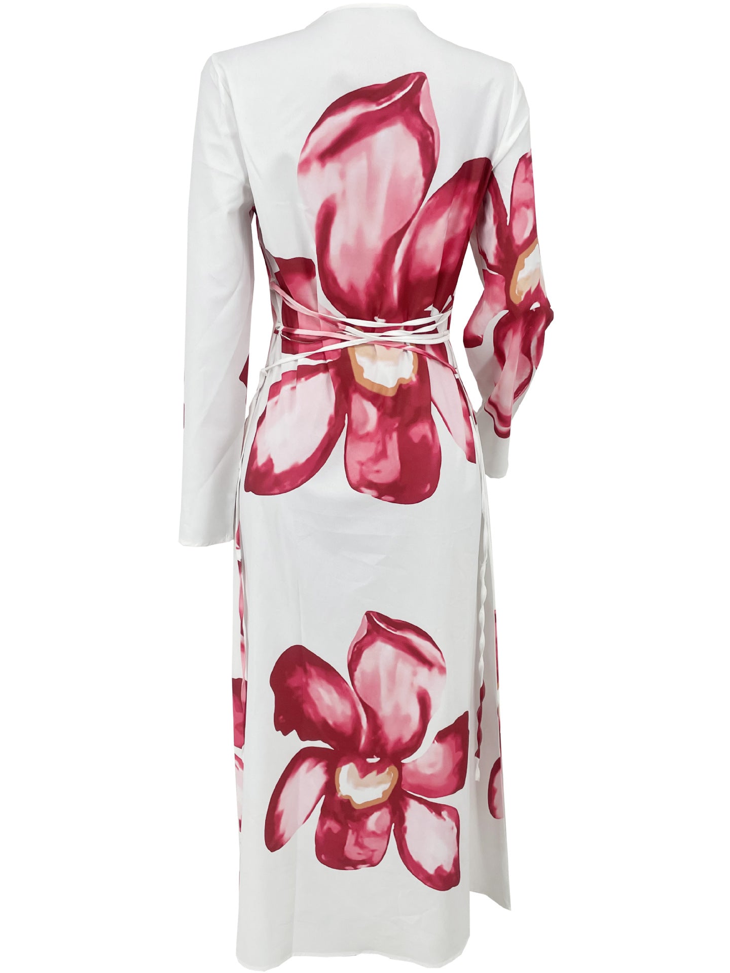 Autumn/Winter Loose Long Sleeve Printed Long Dress 7