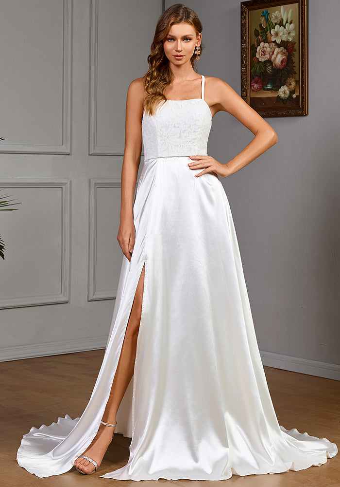 Women sleeveless suspender solid formal party evening dress