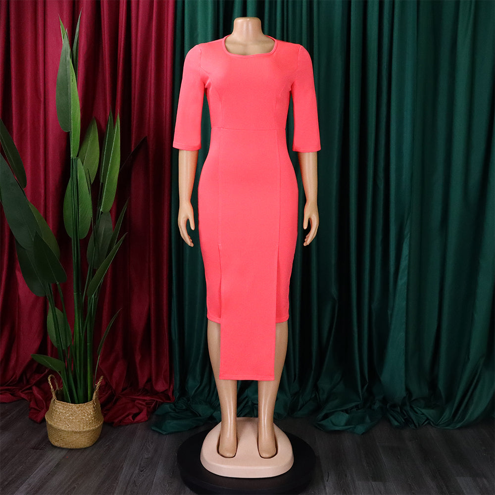 Ladies Fashion Chic Tonol Office Bodycon African Dress 11