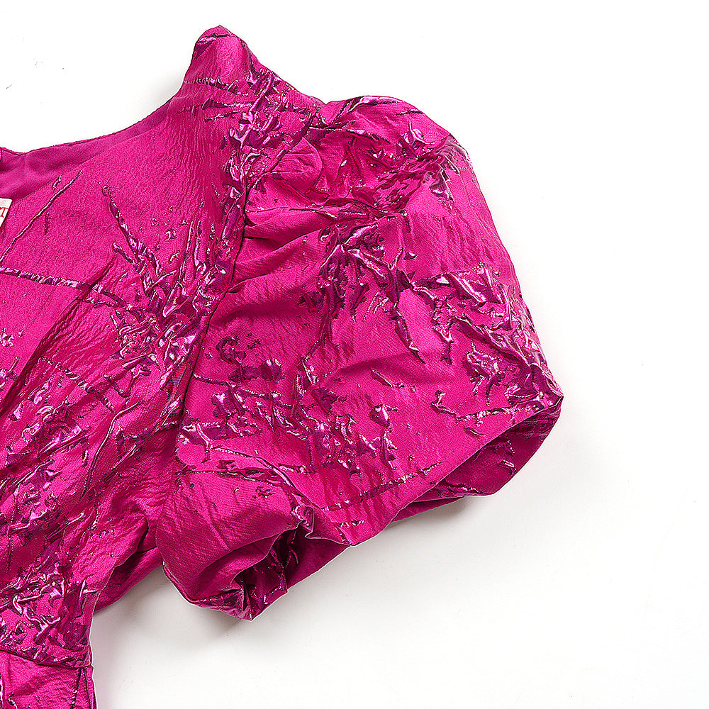 Chic Plus Size Dress Women Africa Mesh V-Neck Party Gown with Belt 16