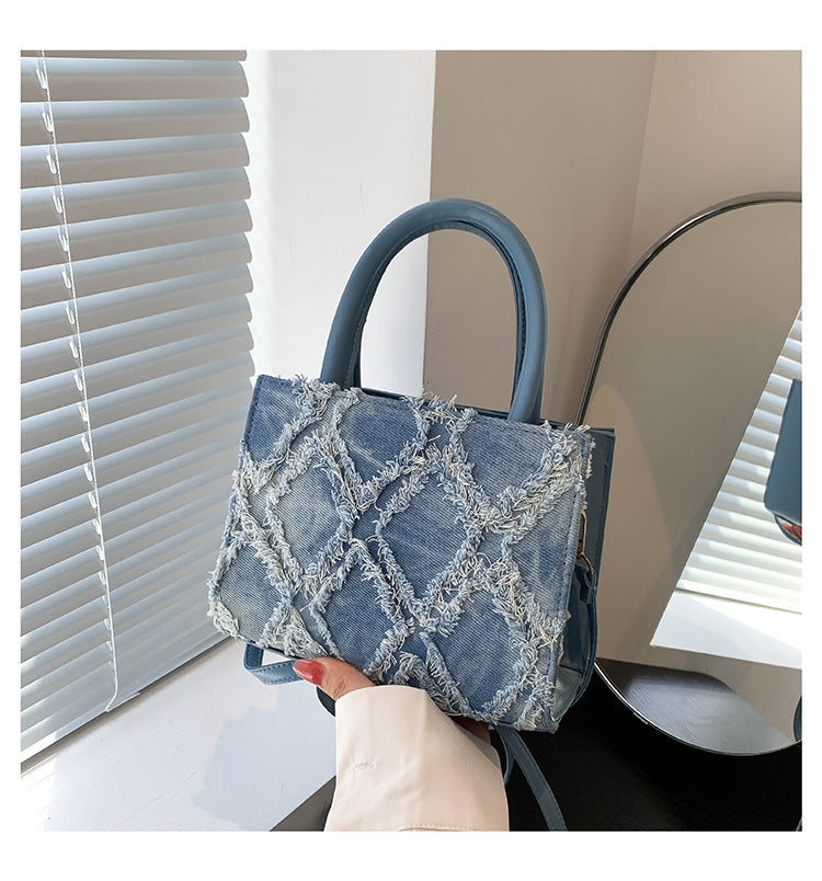 Women Summer Diamond Handbag Single Shoulder Crossbody Small Square Bag 7