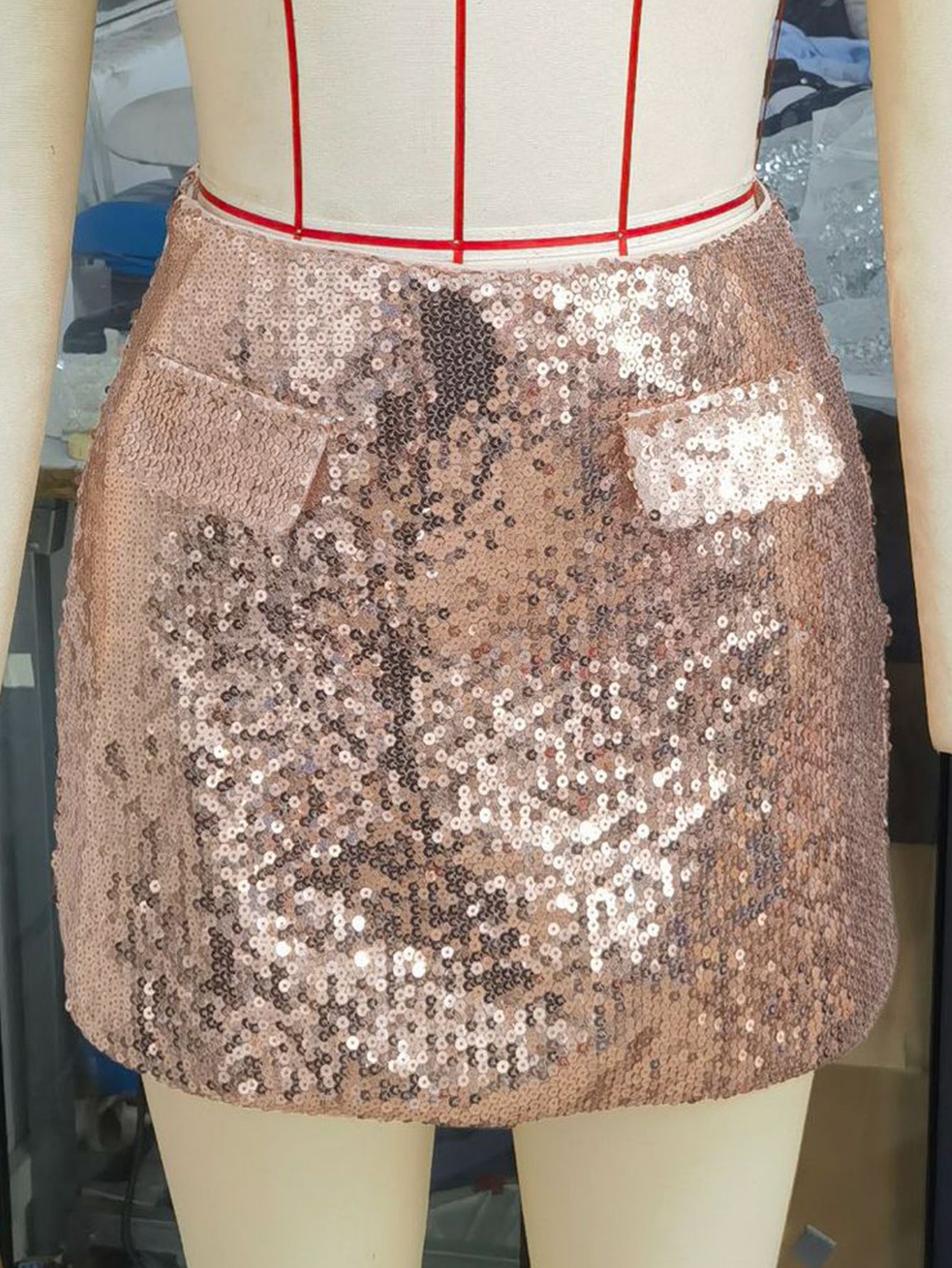 Summer women's Sexy sequined nightclub skirt 13