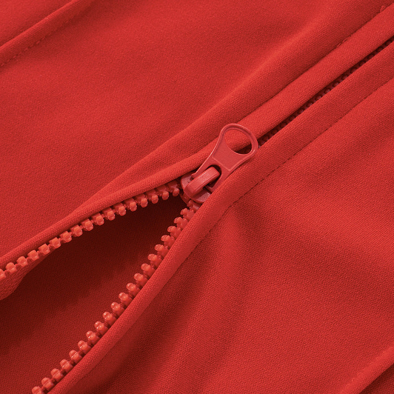 Women Summer Sexy Sport Sleeveless Zippered Tank Top with Shorts, Two-Piece Set 16