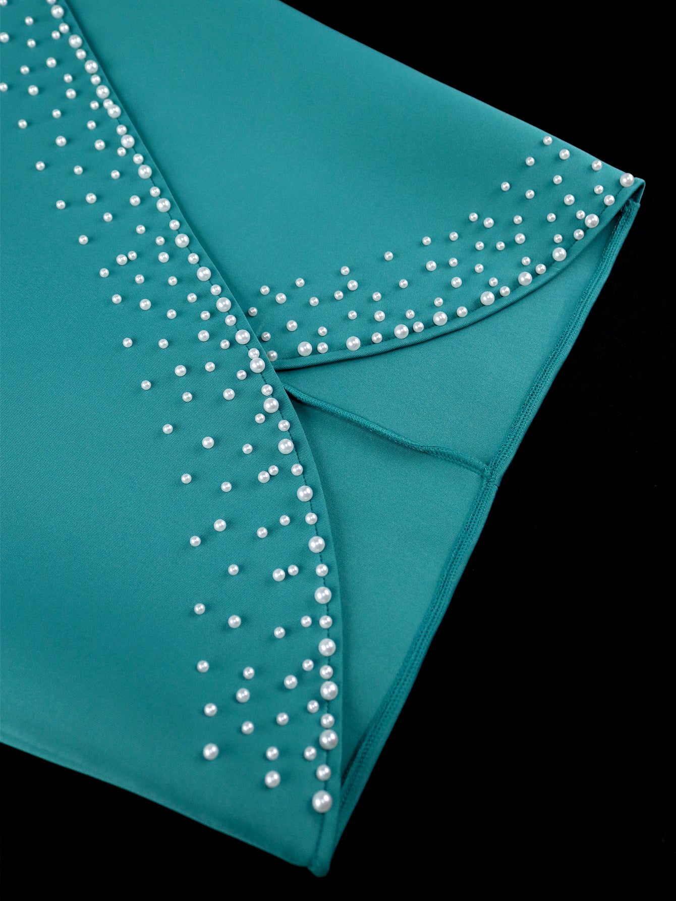 Fashion V-Neck See-Through Puff Sleeve High Waist Midi Dress 12