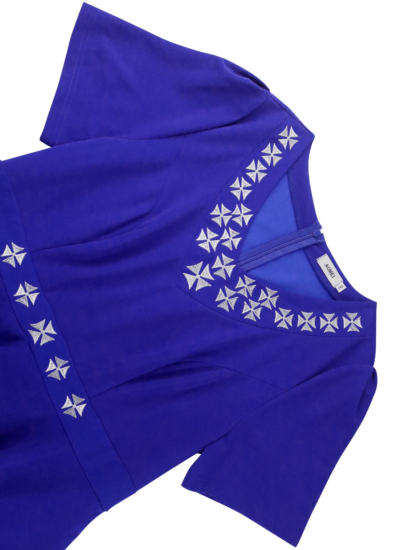 Women V-Neck High Waist Ruffle Dress 8