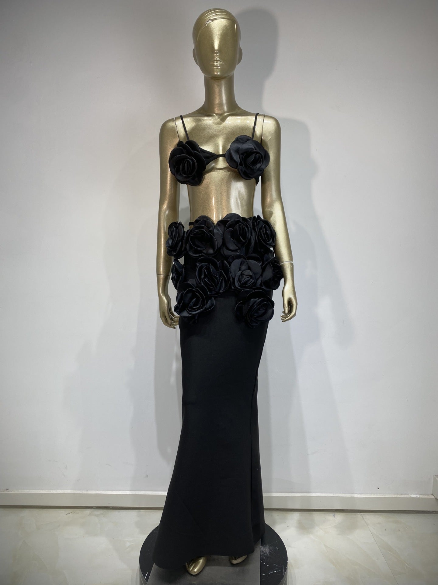 Floral Bustier Top & Long Skirt Beach Party Outfit 5