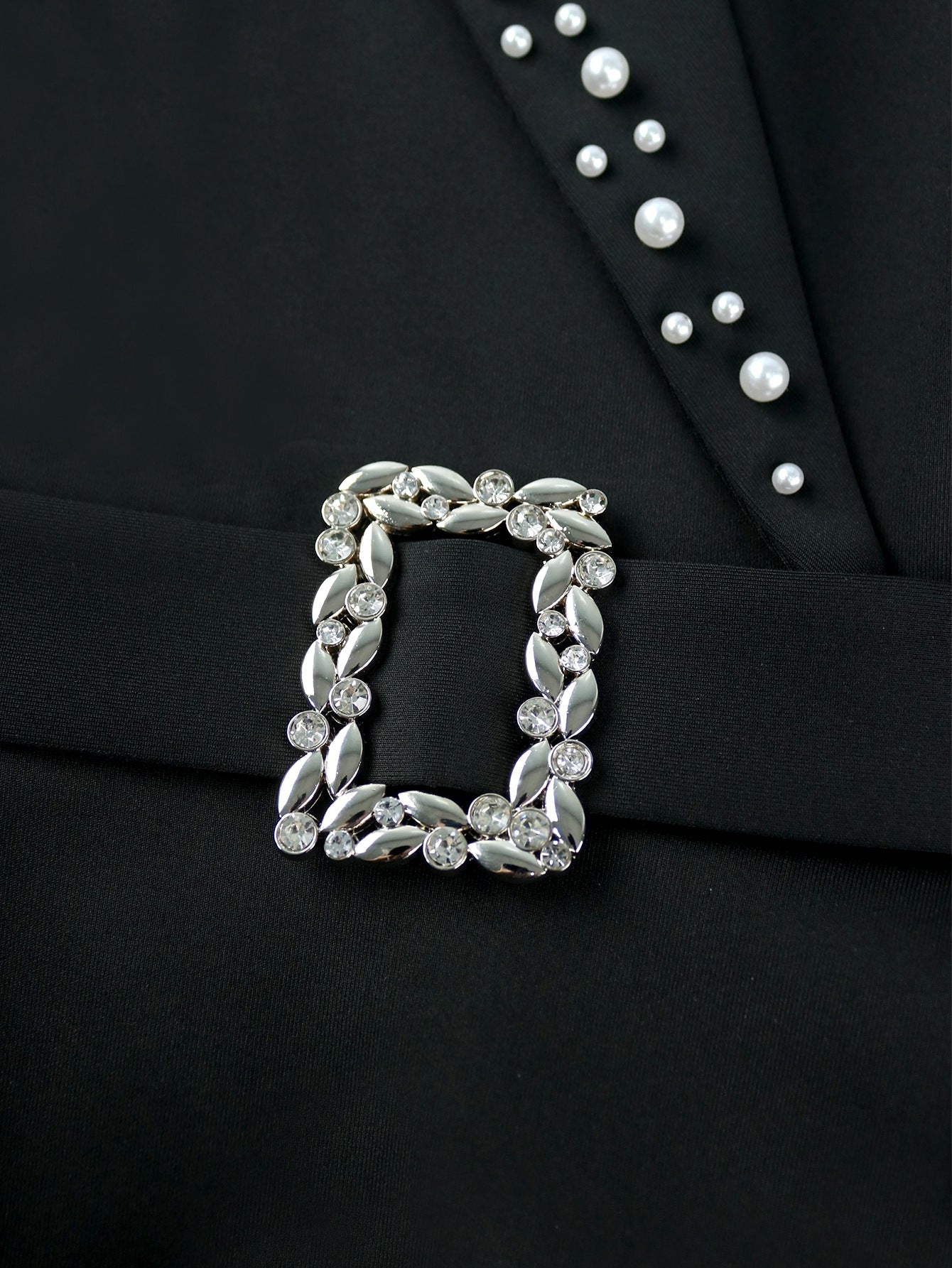 Ruffle beaded black Slim Fit Plus Size women Formal Party dress 12