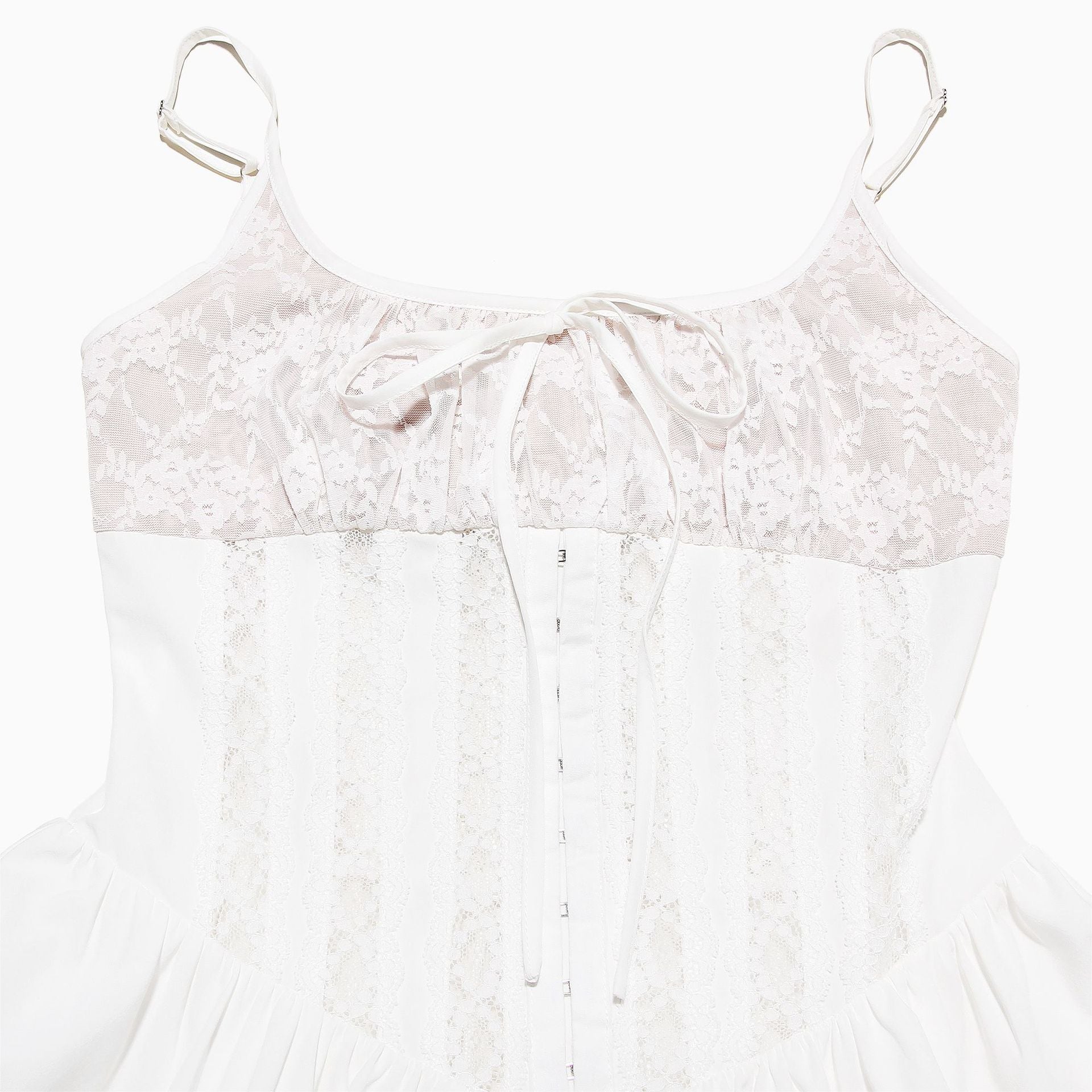 Women Sexy Lace Backless Sexy White Suspender Skirt Tutu Skirt 15