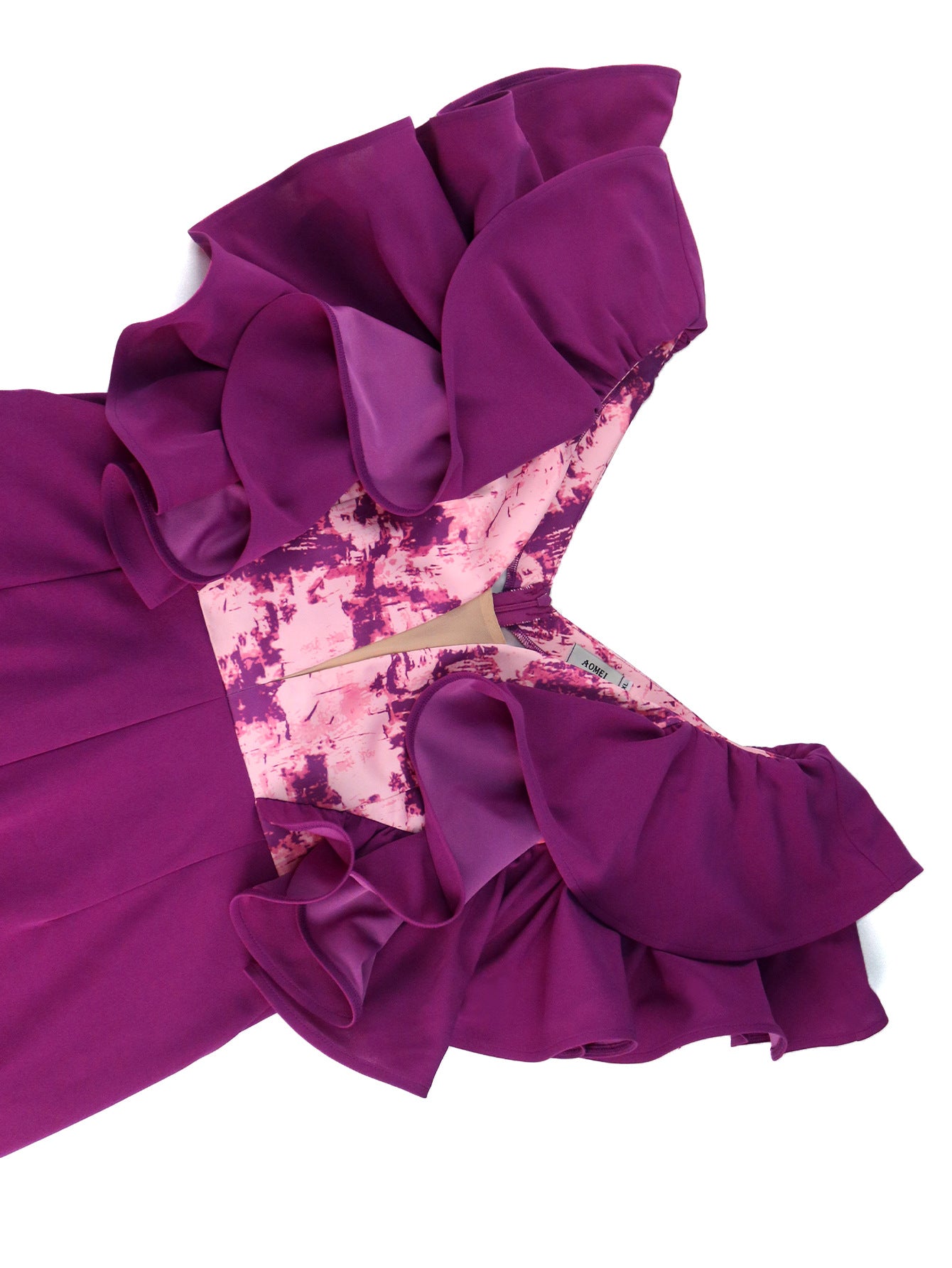 Sexy Low Back Formal Party Ruffle Women's Jumpsuit 6