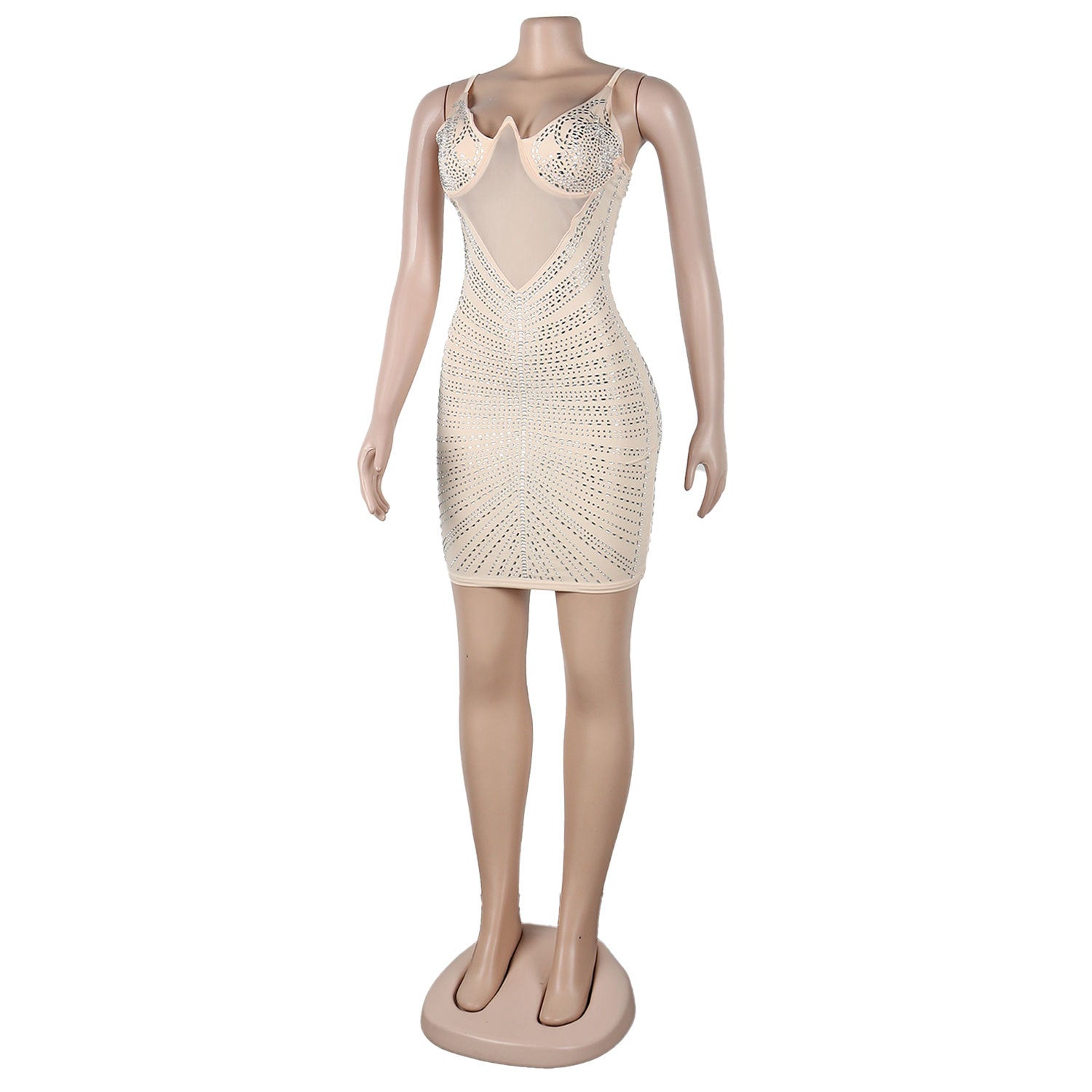 Sexy Beaded Strap Dress Nightclub Wear 20