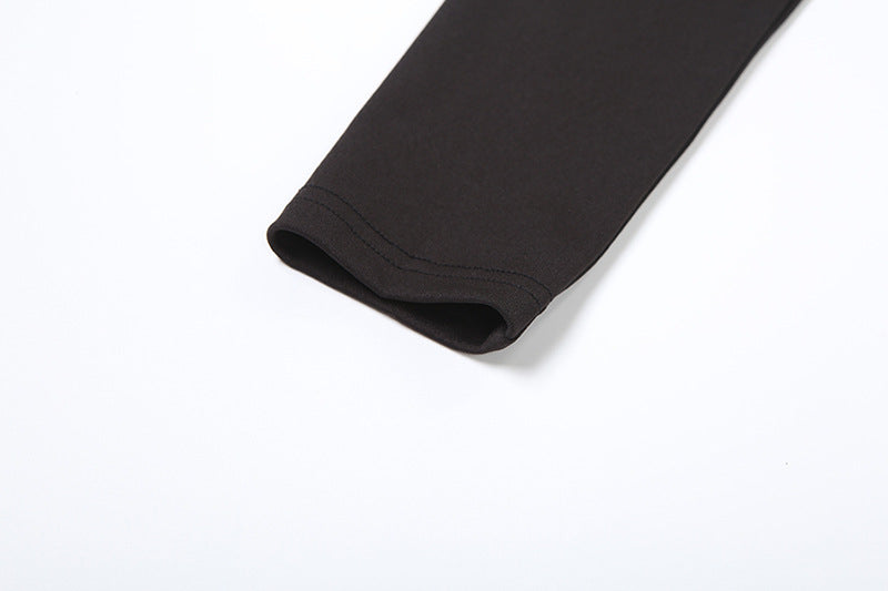 Women Autumn Hollow-Neck Long-Sleeved Top and Pants Two-Piece Set 13