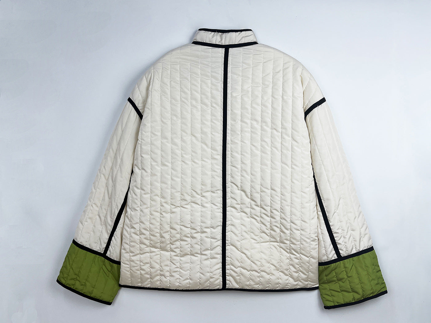 Women Fashion Contrast Color Long Sleeve Jacket 13