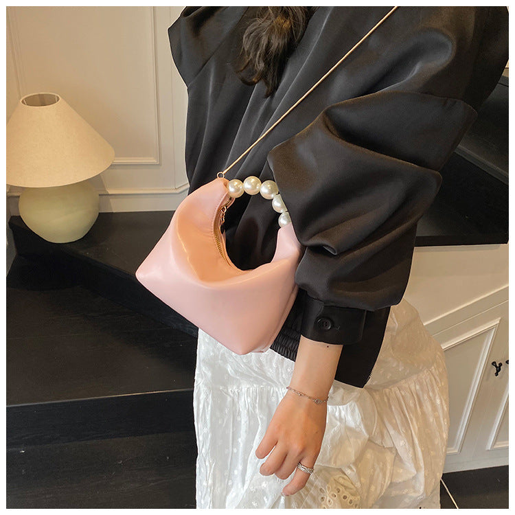 Women Pearl Handbag Chain Crossbody Bag 11