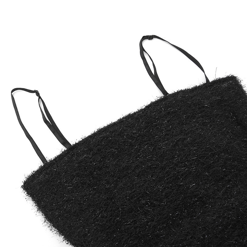 Summer Straps Sexy Low Back Glitter Hollow Long Dress For Women 12