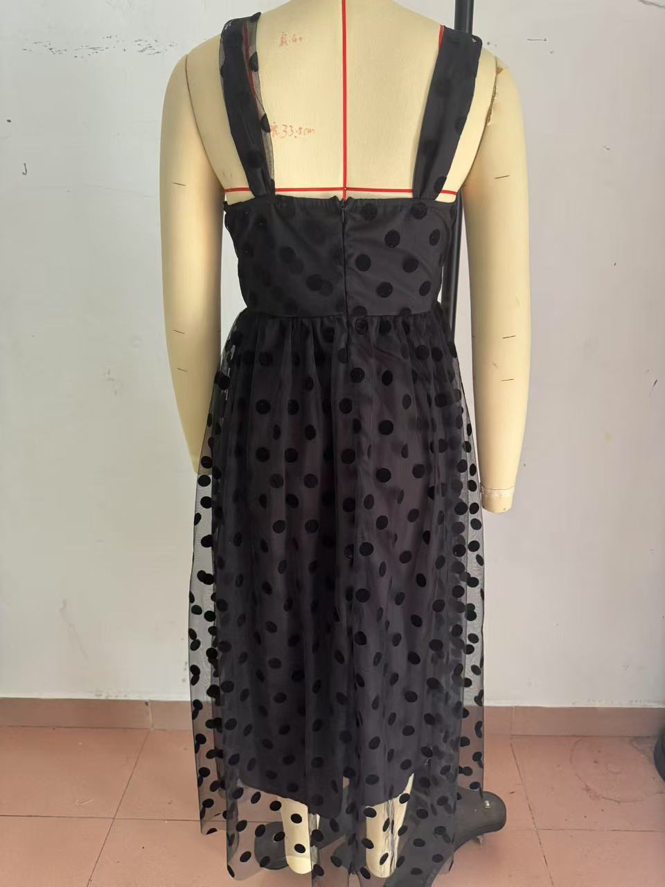 Sexy Mesh Zipper Gowns Casual Loose A-line Party Dress 7