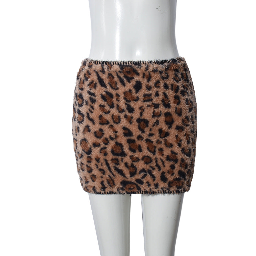 Women Yarn-dyed Lambskin Skirt 9