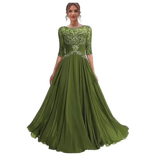 Women Lace Long Formal Evening Dress Prom Party Dress（Processing time need 3-6 days） 16