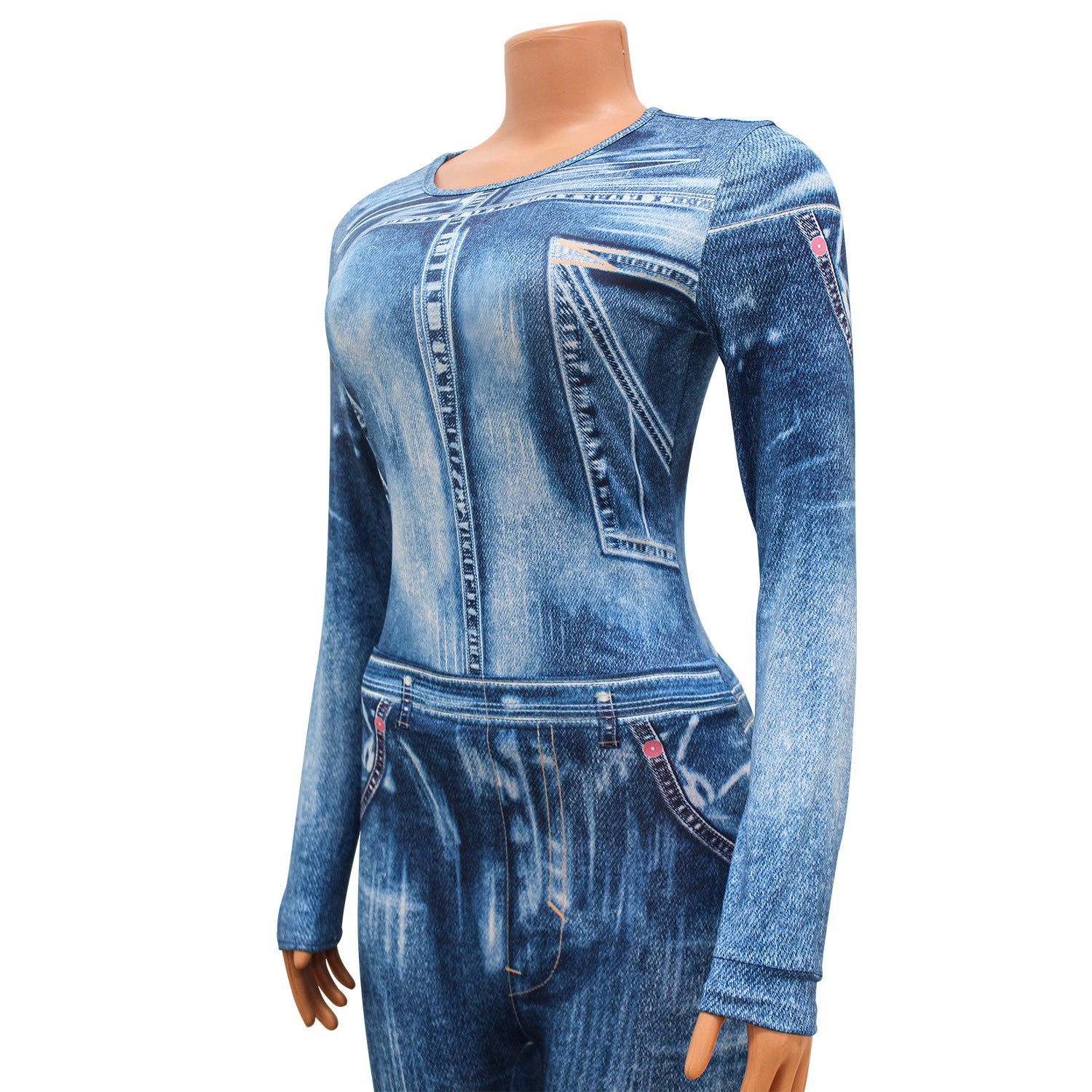 Summer Women's Sexy Tight Fitting Printed Bodysuit Pants Two Piece Set 18